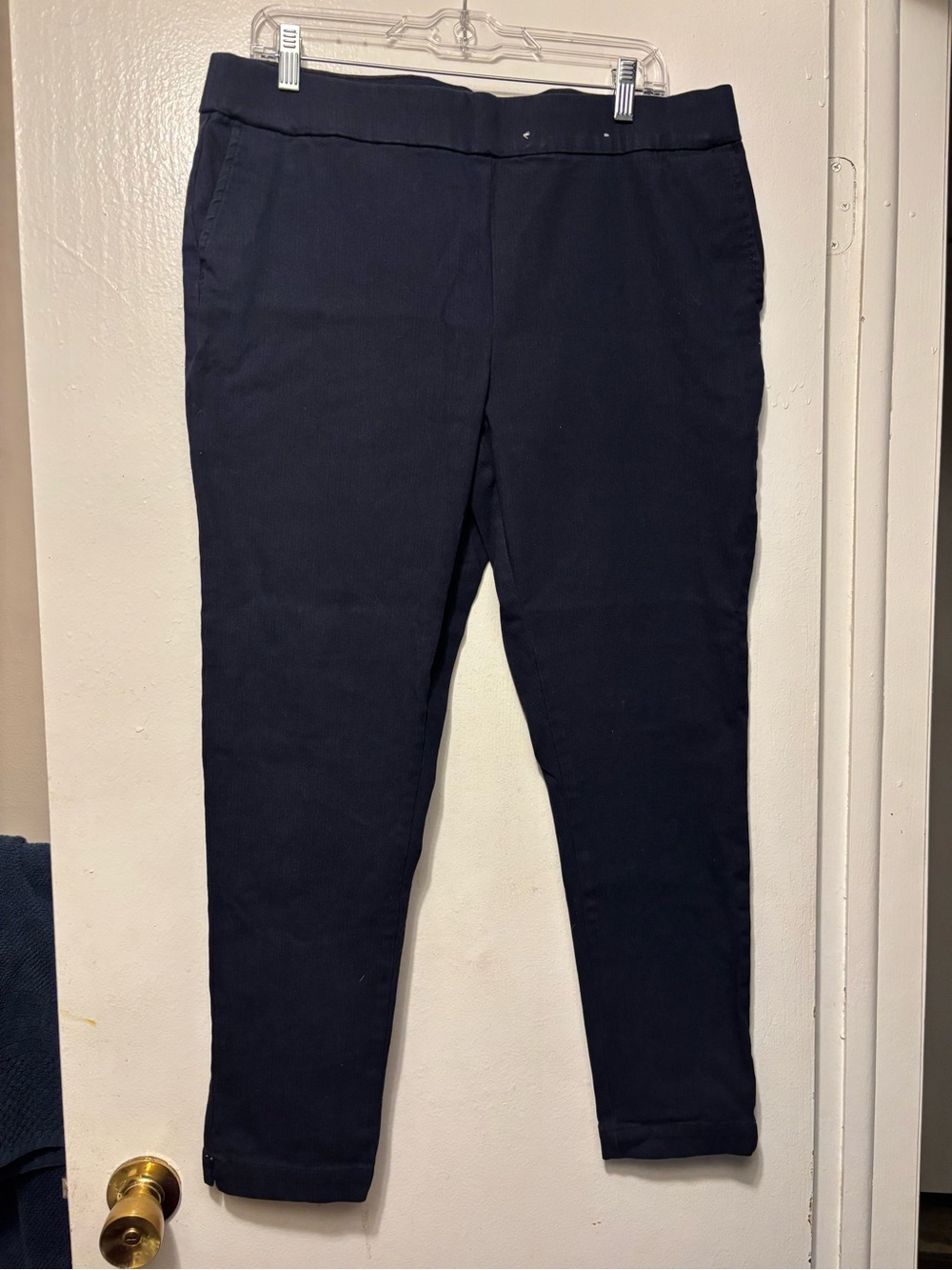 Women’s Navy Stretch Casual Pants